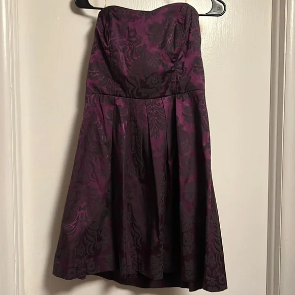 Speechless | Dresses | Purple With Black Flowers Dress Size 3 Only Worn  Once | Poshmark